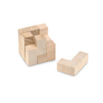 Holzpuzzle im Baumwollbeutel, Rückansicht