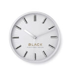 Wanduhr mit markiertem Druckbereich für Ihr Logo