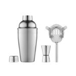 Cocktail-Set mit Edelstahl-Shaker als Werbeartikel mit Logogravur