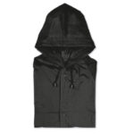 Regenjacke Schwarz als Werbeartikel mit Logodruck