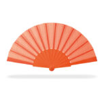 Fächer Orange als Werbeartikel mit Logodruck