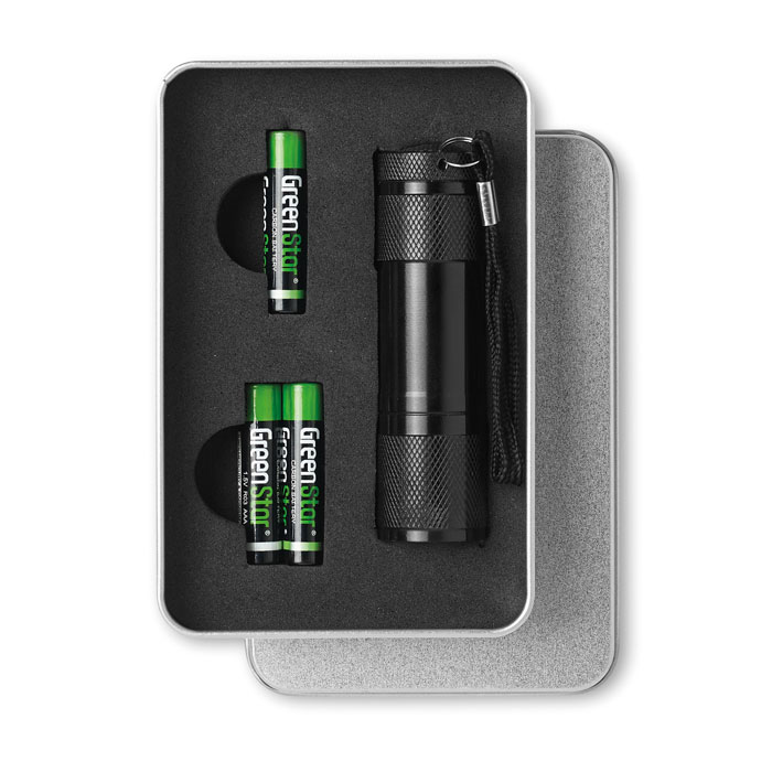 Taschenlampe 9 LEDs Taschenlampe 9 LEDs als Werbeartikel mit Logodruck