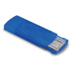 Pflasterbox Blau als Werbeartikel mit Logodruck