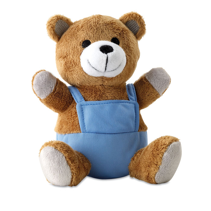kc7102-04 Plüsch-Teddybär im bunten Outfit als Werbeartikel mit Logodruck