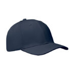 Baseball cap 6 panels 260g/m² Blau als Werbeartikel mit Logodruck