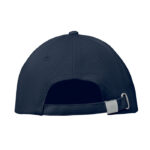 Baseball cap 6 panels 260g/m² Blau, Rückansicht