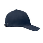 Baseball cap 6 panels 260g/m² Blau, Seitenansicht