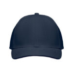 Baseball cap 6 panels 260g/m² Blau von oben