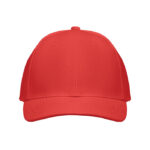 Baseball cap 6 panels 260g/m² Rot von oben