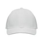 Baseball cap 6 panels 260g/m² Weiß von oben