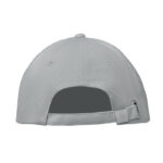 Baseball cap 6 panels 260g/m² Grau, Rückansicht