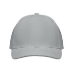 Baseball cap 6 panels 260g/m² Grau von oben