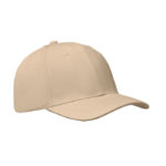 Baseball cap 6 panels 260g/m² Braun als Werbeartikel mit Logodruck