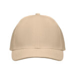 Baseball cap 6 panels 260g/m² Braun von oben