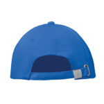 Baseball cap 6 panels 260g/m² Blau, Rückansicht