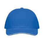 Baseball cap 6 panels 260g/m² Blau von oben