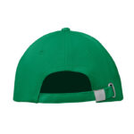 Baseball cap 6 panels 260g/m² Gruen, Rückansicht