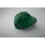 Baseball cap 6 panels 260g/m² Gruen, Detailaufnahme des Materials