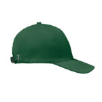 Baseball cap 6 panels 260g/m² Gruen, Seitenansicht