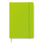 DIN A6 Notizbuch, liniert Gruen als Werbeartikel mit Logodruck