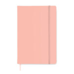 DIN A5 Notizbuch, liniert Rosa, Rückansicht