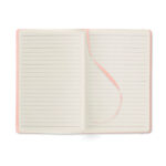 DIN A5 Notizbuch, liniert Rosa von oben