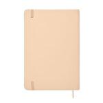 DIN A5 Notizbuch, liniert Braun, Rückansicht