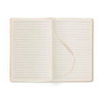 DIN A5 Notizbuch, liniert Braun, Detailaufnahme des Materials