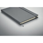 DIN A5 Notizbuch, liniert Grau, Detailaufnahme des Materials