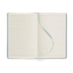 DIN A5 Notizbuch, liniert Blau von oben