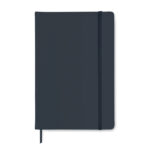 DIN A5 Notizbuch, liniert Blau, Seitenansicht