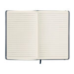 DIN A5 Notizbuch, liniert Blau von oben