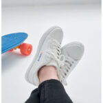 Sneakers aus PU Gr. 39 mit markiertem Druckbereich für Ihr Logo