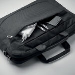 Laptop-Rucksack 600D RPET, Detailaufnahme des Materials