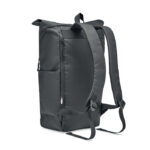 Rolltop-Rucksack 300D RPET, Seitenansicht