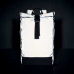 Reflektierender Rucksack, Detailaufnahme des Materials