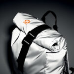 Reflektierender Rucksack von oben