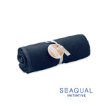 SEAQUAL® Handtuch 70x140cm Blau als Werbeartikel mit Logodruck