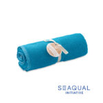 SEAQUAL® Handtuch 70x140cm Blau als Werbeartikel mit Logodruck
