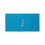 SEAQUAL® Handtuch 70x140cm Blau mit markiertem Druckbereich für Ihr Logo