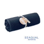 SEAQUAL® Handtuch 100x170cm Blau als Werbeartikel mit Logodruck