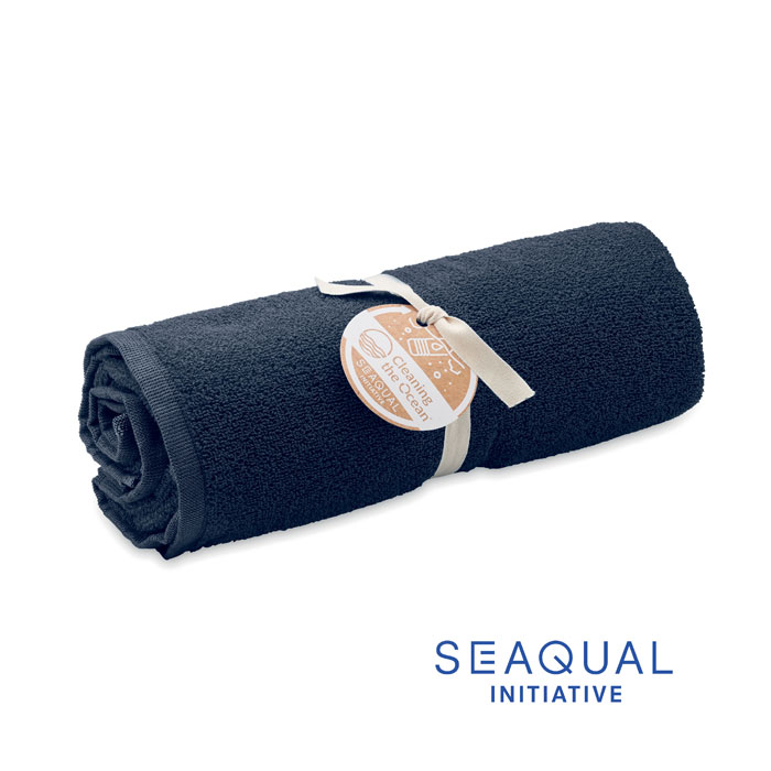 SEAQUAL® Handtuch 100x170cm Blau SEAQUAL® Handtuch 100x170cm Blau als Werbeartikel mit Logodruck