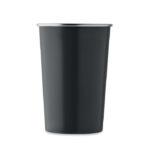 Becher recycelter Edelstahl Schwarz, Seitenansicht