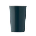 Becher recycelter Edelstahl Blau, Seitenansicht