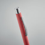 Druckkugelschreiber recycelt Rot, Detailaufnahme des Materials