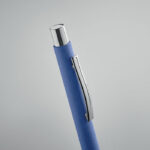 Druckkugelschreiber recycelt Blau, Detailaufnahme des Materials