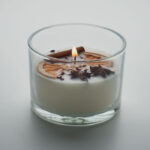 Kerze im Glas 300 g, Detailaufnahme des Materials