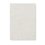 DIN A5 Notizbuch Samenpapier, Seitenansicht