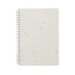 DIN A5 Notizbuch Samenpapier, Seitenansicht
