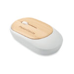 Optische Mouse Bambus mit markiertem Druckbereich für Ihr Logo